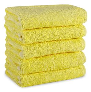 Dětský ručník bavlněný 30x50 světle žlutý EMI