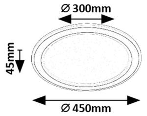 Rabalux 71406 - LED Stm. stropní svítidlo GOLWEN LED/22W/230V 3000-6500K + DO