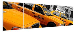 Žluté taxi - obraz (170x50cm)