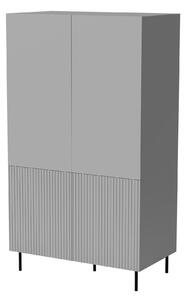 Šatní skříň Asania S1 (šedá + černá). 1092411