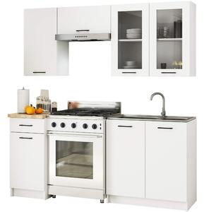 Kuchyňská sestava 180 cm Ozara C (bílá). Akce -16%