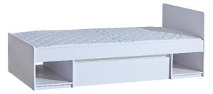 DOLMAR AR9 Postel (pro matraci 90x195cm) s úložným prostorem ARCA Matrace 90x195x12cm: Minibonell jednostranný + latex +2500Kč, Barevné provedení ARCA: Dub Wotan / Sněhově bílá