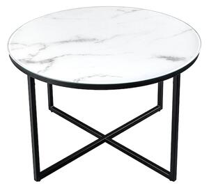 Elegance I konferenční stolek bílý 80 cm