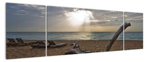 Pláž - obraz (170x50cm)