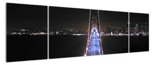 Noční most - obraz (170x50cm)