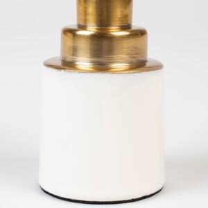 OnaDnes -20% Bílo zlatý kovový svícen ZUIVER GLAM S
