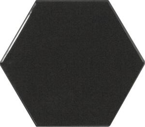 Dlažba Equipe Scale Hexagon Black 12,4x10,7