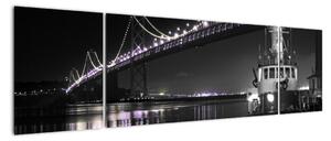 Noční most - obraz (170x50cm)