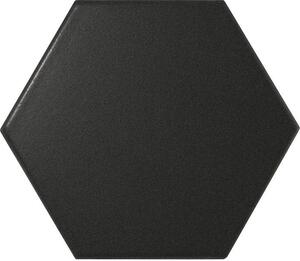 Dlažba Equipe Scale Hexagon Black Matt 12,4x10,7