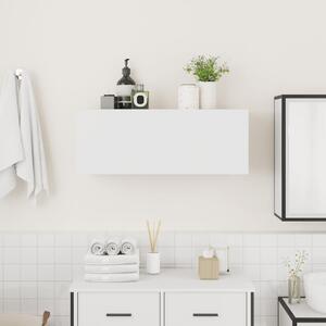 Koupelnová nástěnná skříňka bílá 80x25x30 cm kompozitní dřevo