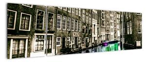 Obraz ulice Amsterdamu (170x50cm)