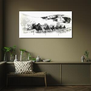 Obraz na skle Obraz na skle Abstrakce pouštní zvířata