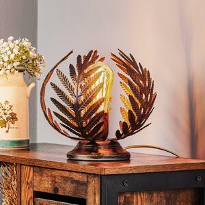 Stolní lampa Felce jako kapradí bronz, výška 24 cm