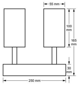 Bodové svítidlo FILO 4xGU10/30W/230V černá/zlatá