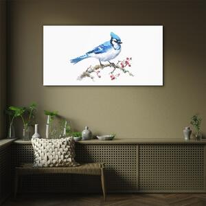 Obraz na skle Obraz na skle Abstrakce ovoce zvířecí pták