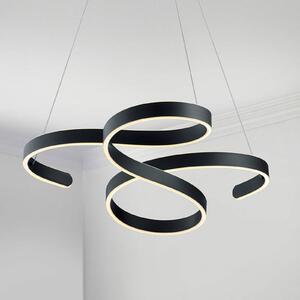 Trio Lighting LED závěsné světlo Francis, antracit, stmívatelný, Černá, Obývací pokoj / jídelna, kov, Moderní