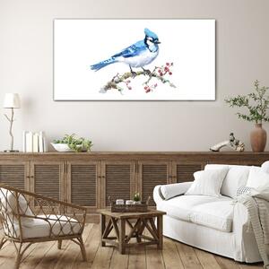 Obraz na skle Obraz na skle Abstrakce ovoce zvířecí pták