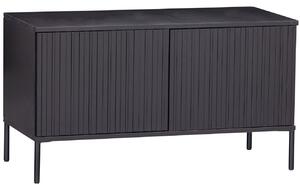 Hoorns Černý borovicový TV stolek Gravia 100 x 44 cm