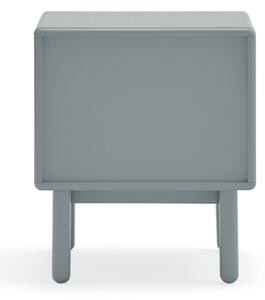 Modrošedý lakovaný noční stolek Teulat Corvo 48 x 35 cm