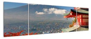 Hora Fuji - moderní obraz (170x50cm)