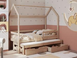 Dětská postel s úložným prostorem Karlix 80, Barva:: buk Mirjan24 5903211341724