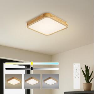 Brilagi - LED Stmív. svítidlo WOODLINE SQUARE LED/48W/230V dub 40x40 cm + DO