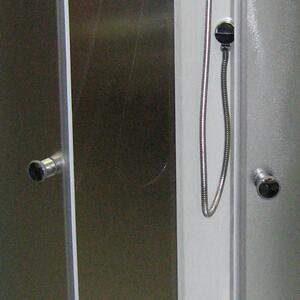 Sprchový box ERMONT Varianta: rozměry: 90x90 cm, kód produktu: ERMONT-900 - 4000665, profily: bílá, výplň: matt glass