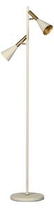 Hoorns Béžová kovová stojací lampa Dibie 158 cm