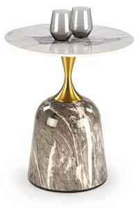 Konferenční stolek Rosalinde (bílý mramor + šedý mramor). 1092458