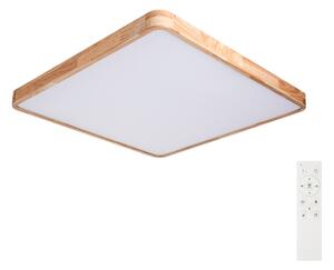 Brilagi - LED Stmív. svítidlo WOODLINE SQUARE LED/100W/230V dub 80x80 cm + DO