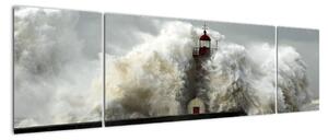 Maják na moři - obraz (170x50cm)