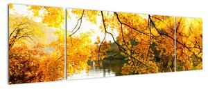 Podzimní krajina - obraz (170x50cm)