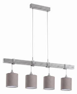 Brilagi - LED Lustr na lanku NUBILA 4xE27/60W/230V šedá/antracit