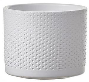 Mica Decorations Keramický obal PALU vzor tečky 12 cm, bílá