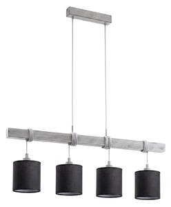 Brilagi - LED Lustr na lanku NUBILA 4xE27/60W/230V šedá/černá