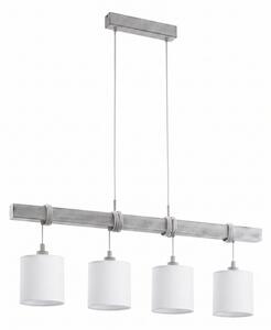 Brilagi - LED Lustr na lanku NUBILA 4xE27/60W/230V šedá/bílá