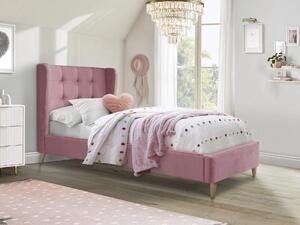 Jednolůžková postel 90 cm Espanola (růžová). 1092478