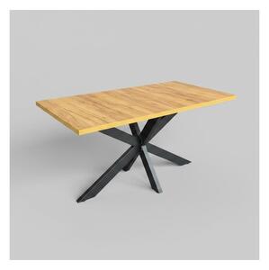 Rozkládací jídelní stůl SAMLE 150/190x80 cm dub craft/černá