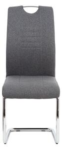 Jídelní židle v kombinaci látky a ekokůže v šedé barvě DCL-405 GREY2