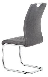 Jídelní židle v kombinaci látky a ekokůže v šedé barvě DCL-405 GREY2