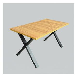Rozkládací jídelní stůl DOMO 150/190x80 cm dub craft/černá