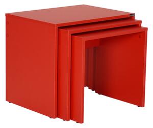 Set konferenčních stolků BETLING, červená