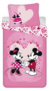 Vesna | Dětské povlečení Mickey a Minnie Love micro 140x200 cm a 70x90 cm
