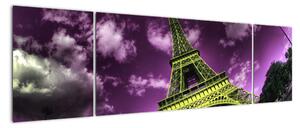 Abstraktní obraz Eiffelovy věže (170x50cm)