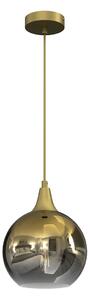 Závěsné svítidlo Monte, 1x zlaté skleněné stínítko, (fi 20cm), g