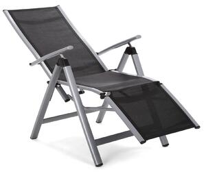 Zahradní židle Ibiza Relax Silver / Black