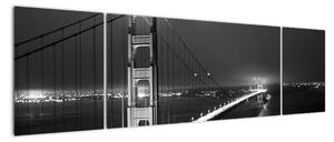 Most přes řeku - obraz (170x50cm)