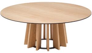 Dubový kulatý konferenční stolek Micadoni Mojave 140 cm