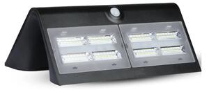 LED Solární nástěnné svítidlo se senzorem LED/7W/3,7V 4000K IP65 4000 mAh černá