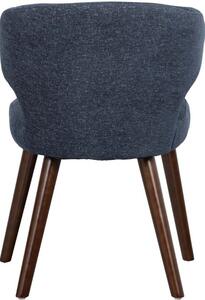 Hoorns Modrá látková jídelní židle Capola